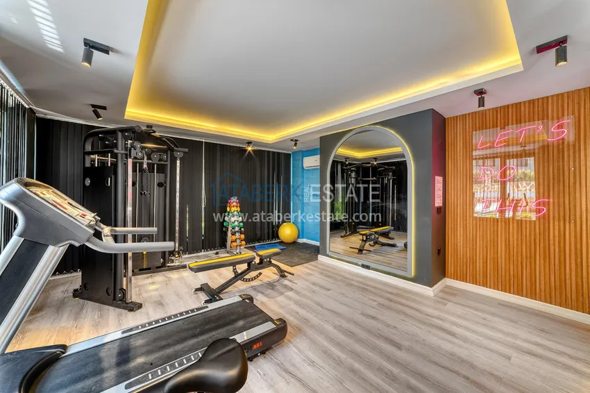 Jednopokojowy apartament z nowoczesnym wnętrzem w obszarze otwartym na pozwolenia na pobyt — Oba, Alanya 11 