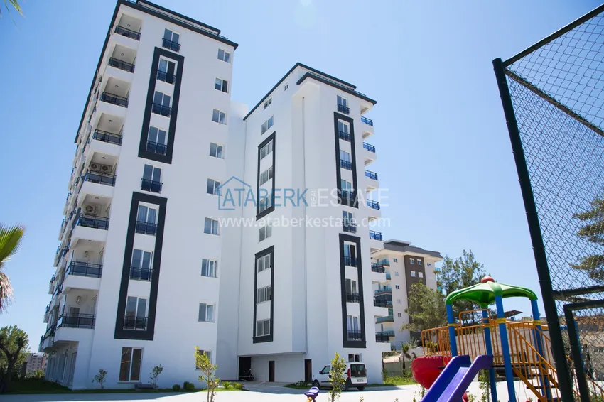 Mieszkanie do wynajęcia w Alanya, dzielnica Avsallar z meblami w kompleksie z prywatną plażą  13 