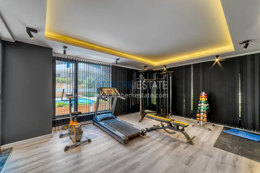 Jednopokojowy apartament z nowoczesnym wnętrzem w obszarze otwartym na pozwolenia na pobyt — Oba, Alanya 12 