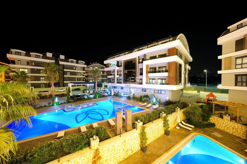 Kupuj  Jednopokojowy apartament z nowoczesnym wnętrzem w obszarze otwartym na pozwolenia na pobyt — Oba, Alanya 13 