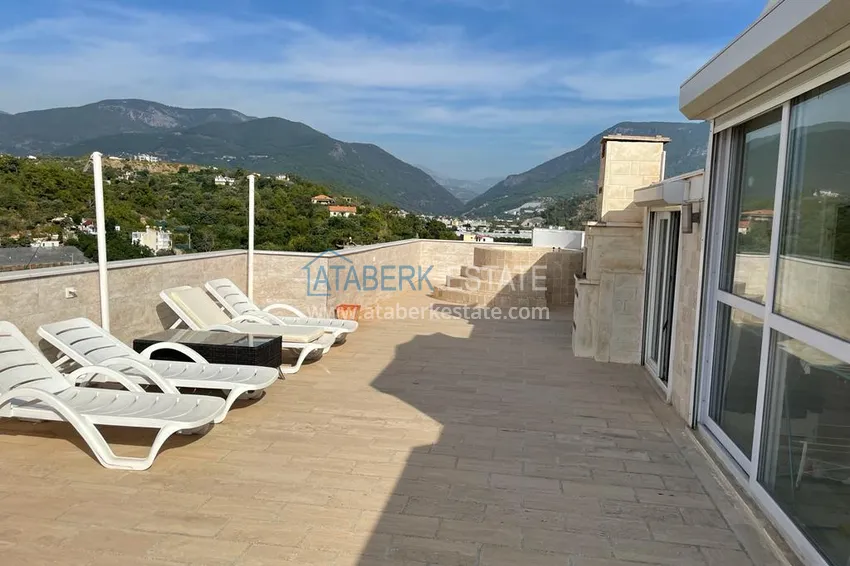 Kupuj  Umeblowany duplex z basenem na tarasie w Tosmur, Alanya 21 