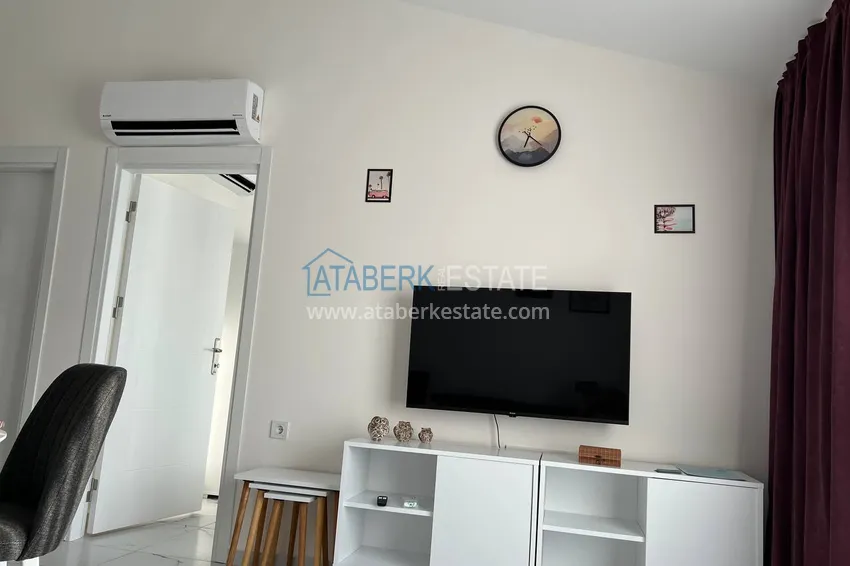 Kupuj  Jednopokojowe mieszkanie do wynajęcia z widokiem na morze w Alanya, dzielnica Avsallar  21 
