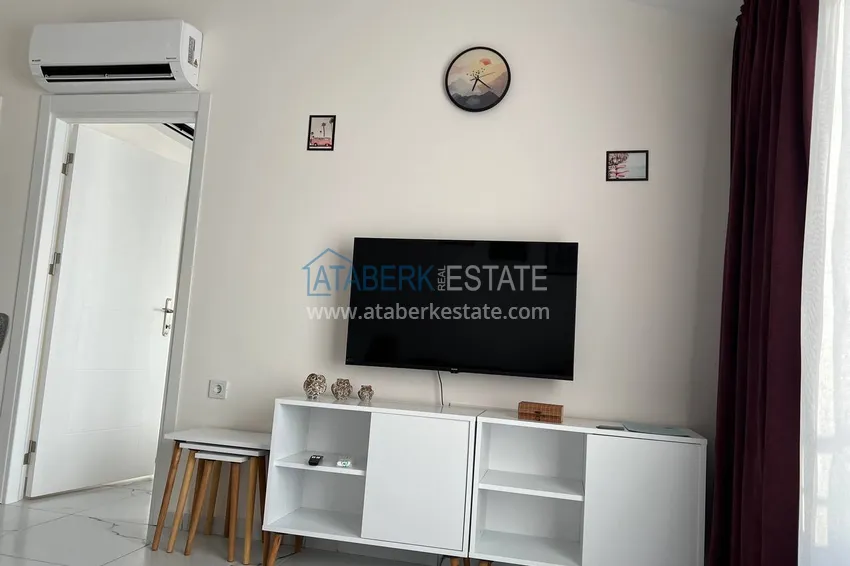 Kupuj  Jednopokojowe mieszkanie do wynajęcia z widokiem na morze w Alanya, dzielnica Avsallar  22 