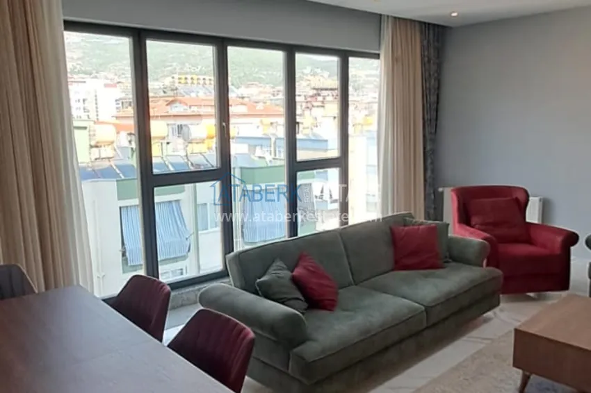 Kupuj  Umeblowany apartament 3+1 z przeszklonym balkonem i widokiem na góry - Centrum Alanya 4 
