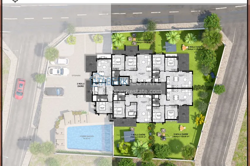 Kupuj taniej Kompleksowy projekt segmentu komfortowego w budowie w centrum Alanyi  3 