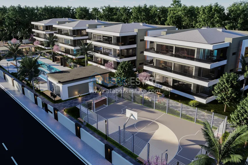 Komfortowy projekt kompleksowy w budowie w Antalyi, dzielnicy Dosemealti 3 