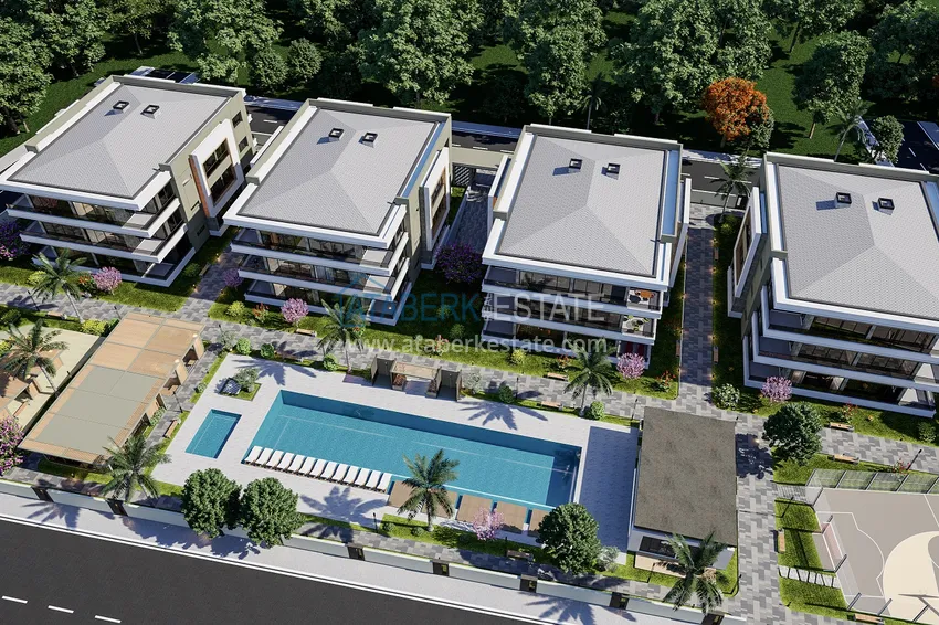 Komfortowy projekt kompleksowy w budowie w Antalyi, dzielnicy Dosemealti 4 