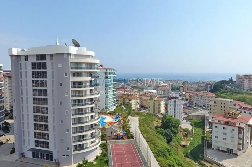 Apartament 1+1 z meblami i widokiem na morze w dzielnicy Cikcilli, Alanya 5 