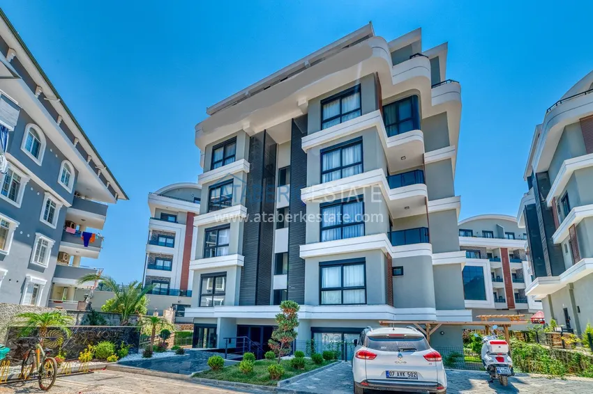 Jednopokojowy apartament z nowoczesnym wnętrzem w obszarze otwartym na pozwolenia na pobyt — Oba, Alanya 3 