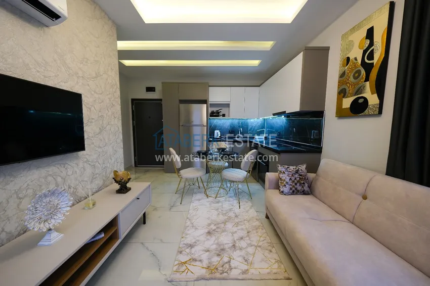 Kupuj  Jednopokojowy apartament z nowoczesnym wnętrzem w obszarze otwartym na pozwolenia na pobyt — Oba, Alanya 4 