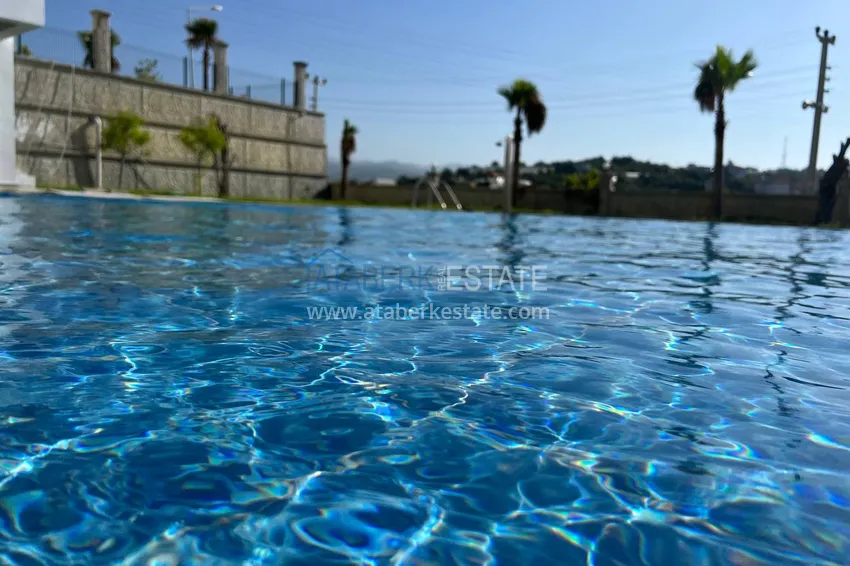 Mieszkanie do wynajęcia w Alanya, dzielnica Avsallar z meblami w kompleksie z prywatną plażą  6 