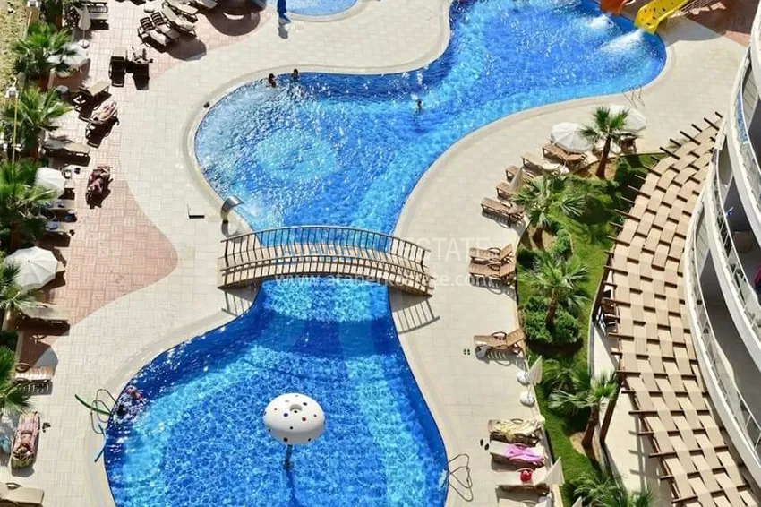 Apartament 1+1 z meblami i widokiem na morze w dzielnicy Cikcilli, Alanya 8 