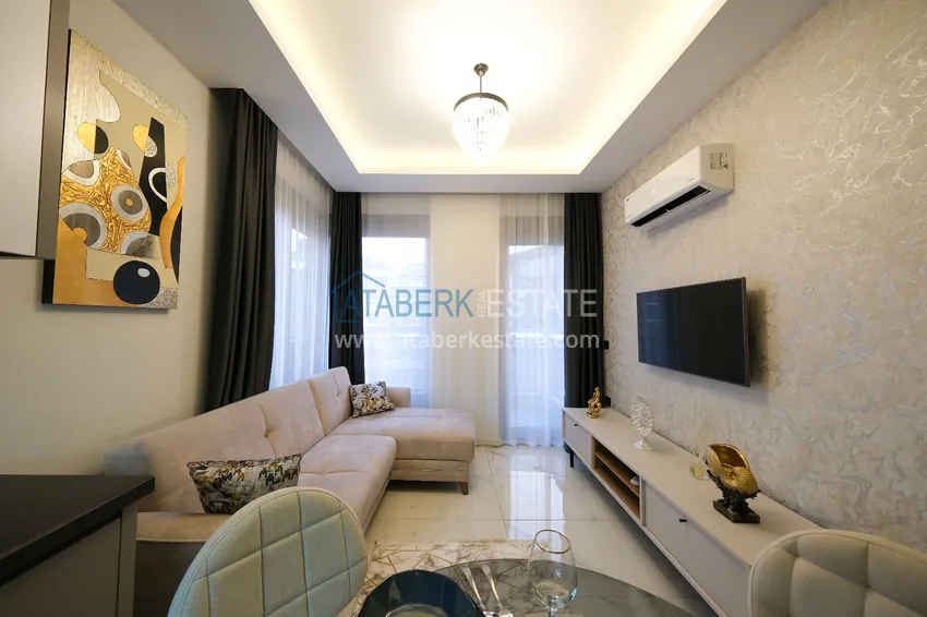 Kupuj  Jednopokojowy apartament z nowoczesnym wnętrzem w obszarze otwartym na pozwolenia na pobyt — Oba, Alanya 7 