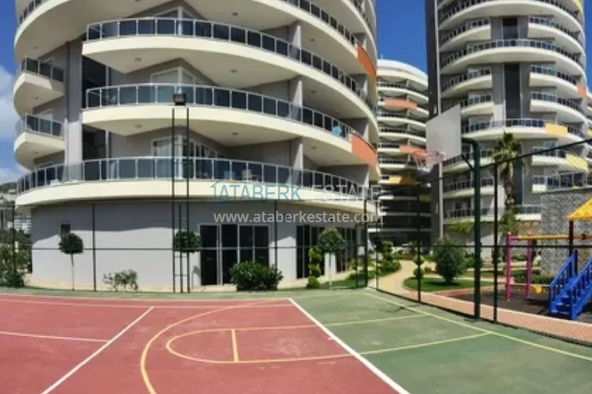 Apartament 1+1 z meblami i widokiem na morze w dzielnicy Cikcilli, Alanya 10 