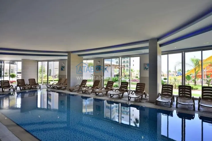 Apartament 1+1 z meblami i widokiem na morze w dzielnicy Cikcilli, Alanya 13 