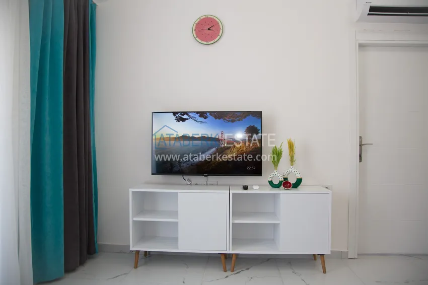 Kupuj  Mieszkanie do wynajęcia w Alanya, dzielnica Avsallar z meblami w kompleksie z prywatną plażą  8 