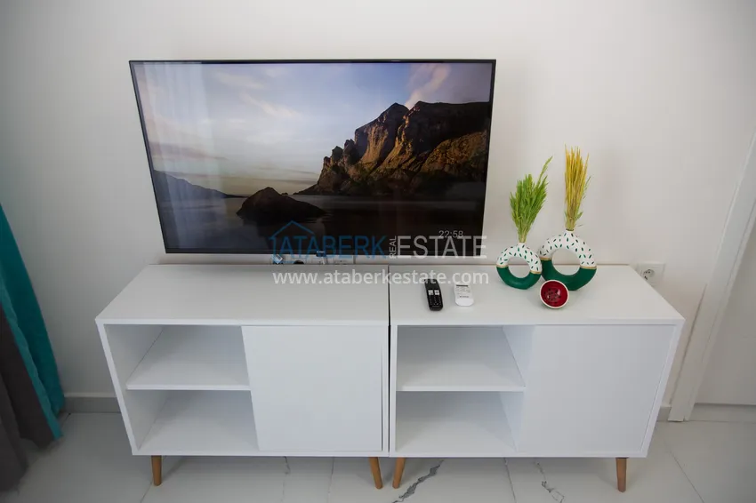 Kupuj  Mieszkanie do wynajęcia w Alanya, dzielnica Avsallar z meblami w kompleksie z prywatną plażą  9 