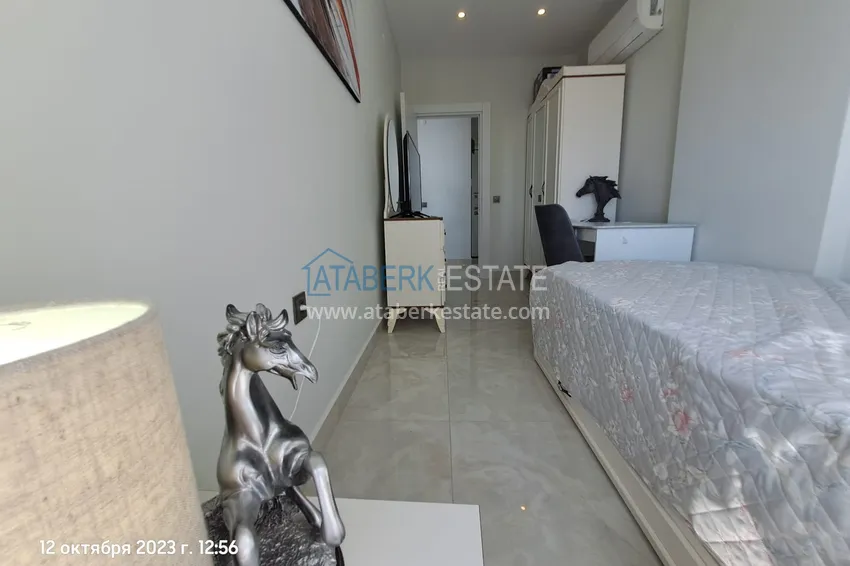 Kupuj Umeblowany apartament 2+1 z widokiem na morze przy plaży, dzielnica Mahmutlar — Alanya 10
