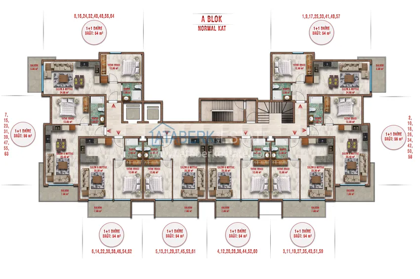 Kupuj taniej Dobrze wykończony apartament z jedną sypialnią w Alanya, dzielnica Avsallar 3 