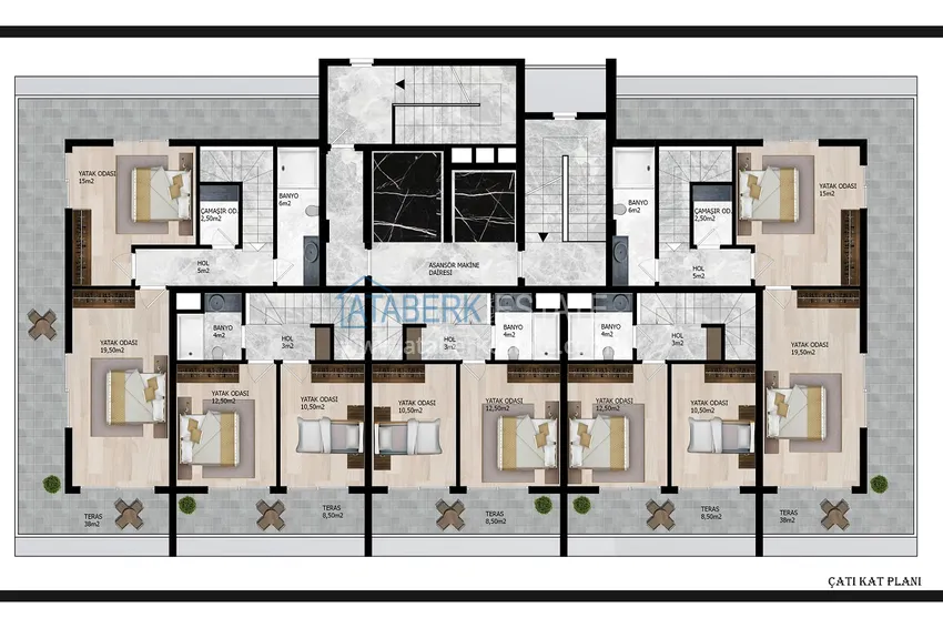 Kupuj taniej Nowoczesne apartamenty i penthouse'y z widokiem na morze w Avsallar, Alanya - 2-letni plan ratalny 4 