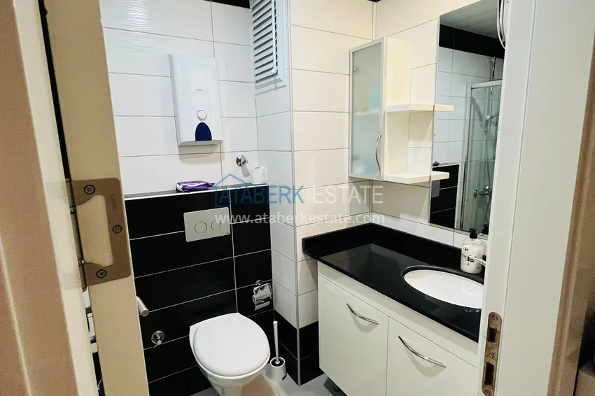 Kupuj Apartament w Avsallar w kompleksie z prywatną plażą, umeblowany z widokiem na morze 11
