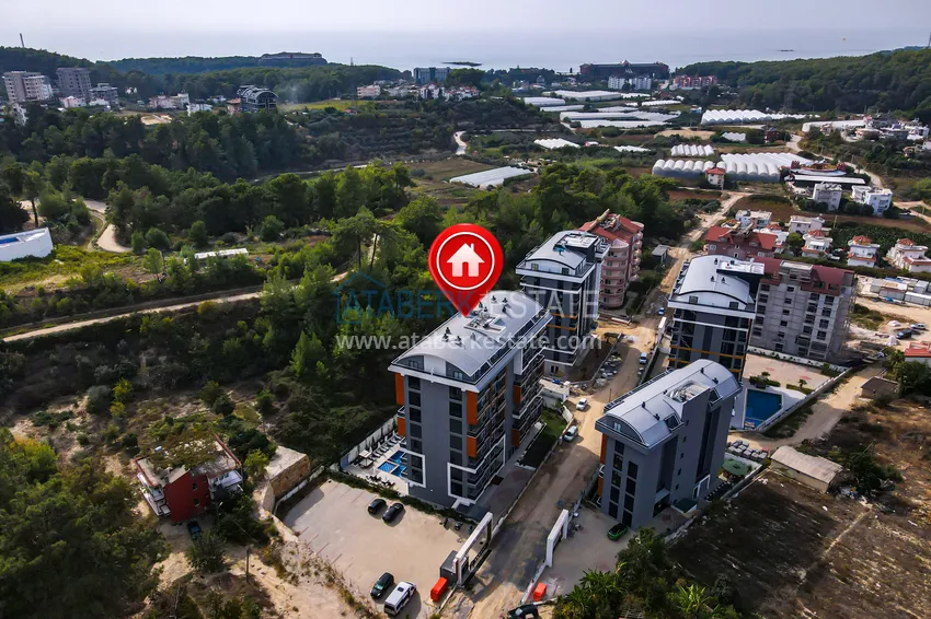 Gotowe mieszkanie 1+1 w nowym budynku, dzielnica Avsallar — Alanya 4 