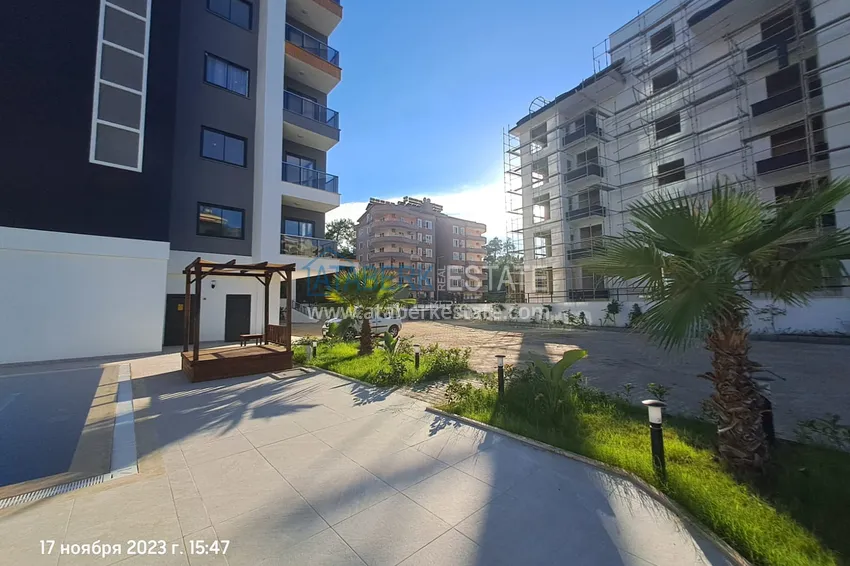 Gotowe mieszkanie 1+1 w nowym budynku, dzielnica Avsallar — Alanya 9 