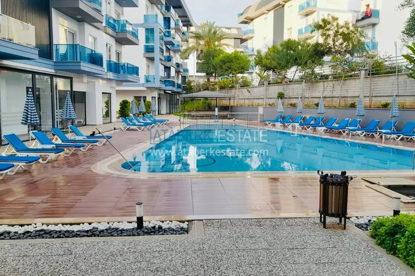 Nowo umeblowane mieszkanie z przeszklonym balkonem w nowoczesnym kompleksie - dzielnica Oba, Alanya 3 