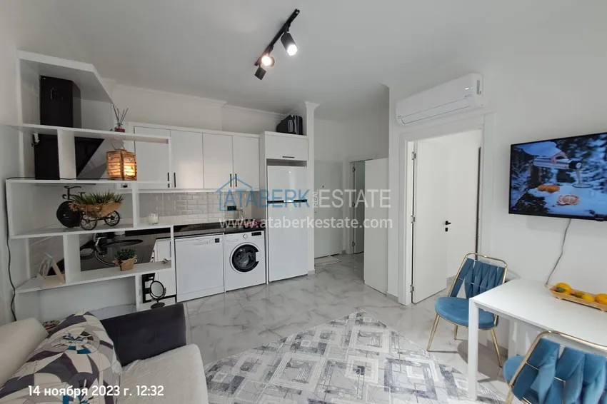 Kupuj Umeblowany apartament 1+1 z widokiem na góry, dzielnica Avsallar — Alanya 3 
