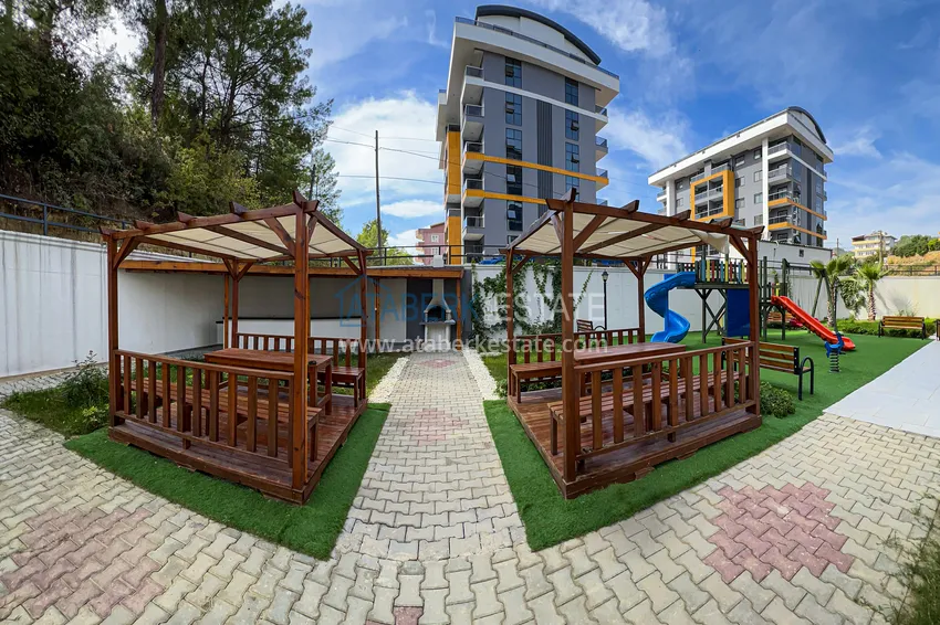 Gotowe mieszkanie 1+1 w nowym budynku, dzielnica Avsallar — Alanya 13 