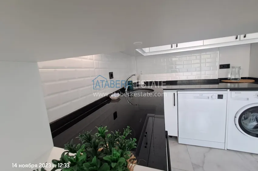 Kupuj Umeblowany apartament 1+1 z widokiem na góry, dzielnica Avsallar — Alanya 4 