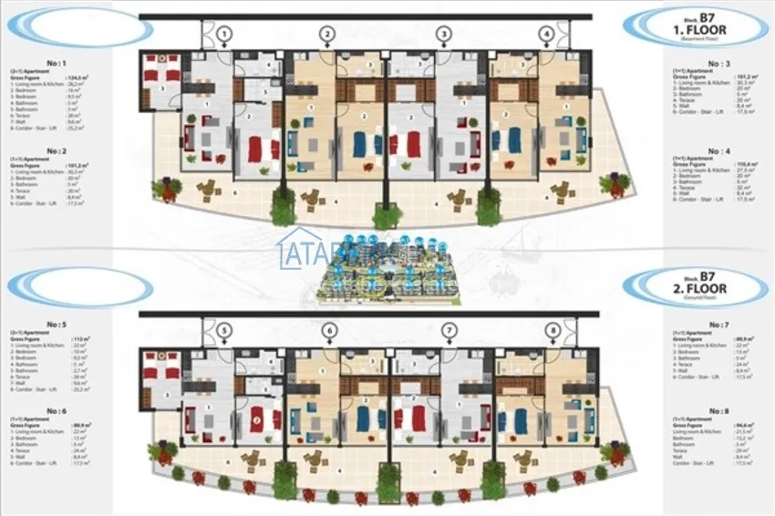 Kupuj taniej 1+1 apartament pod klucz 92 m2 z otwartym widokiem na morze w rezydencji z koncepcją hotelu — Konakli, Alanya 2