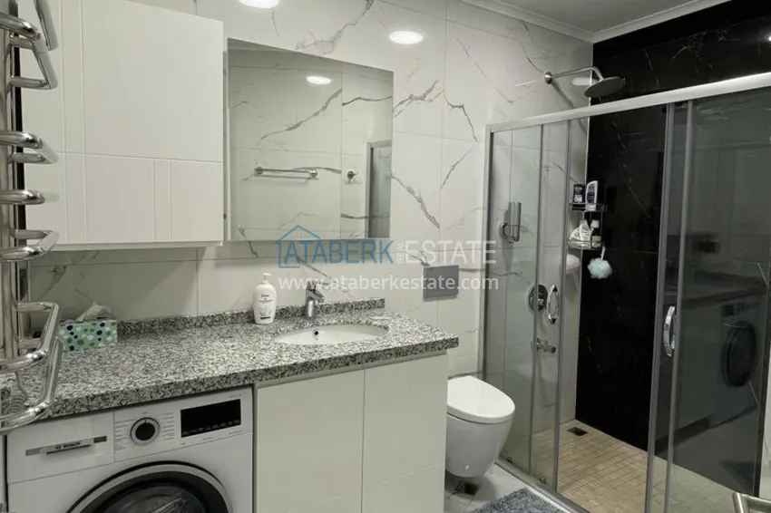 Kupuj  Umeblowane mieszkanie 1+1 w kompleksie nad brzegiem morza — Alanya, dzielnica Kargicak 7 