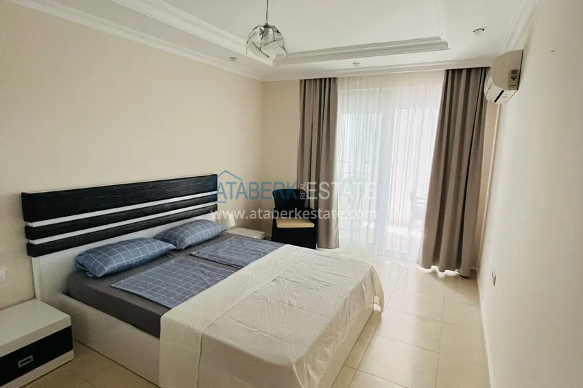 Kupuj Apartament w Avsallar w kompleksie z prywatną plażą, umeblowany z widokiem na morze 9
