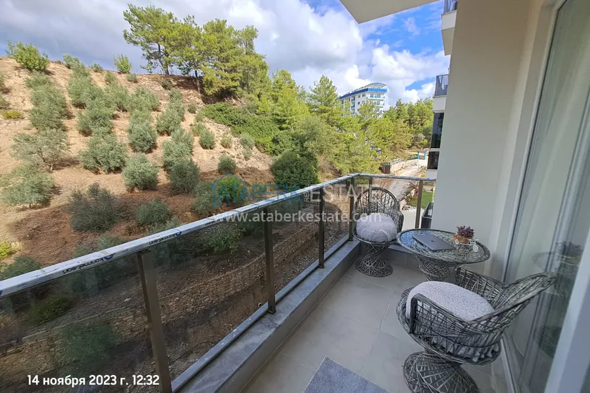 Kupuj Umeblowany apartament 1+1 z widokiem na góry, dzielnica Avsallar — Alanya 9 