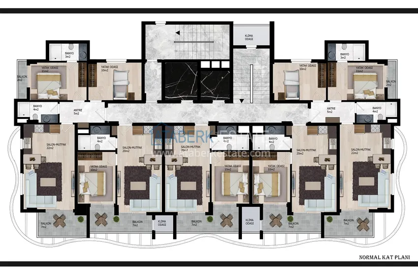 Kupuj taniej Nowoczesne apartamenty i penthouse'y z widokiem na morze w Avsallar, Alanya - 2-letni plan ratalny 5 