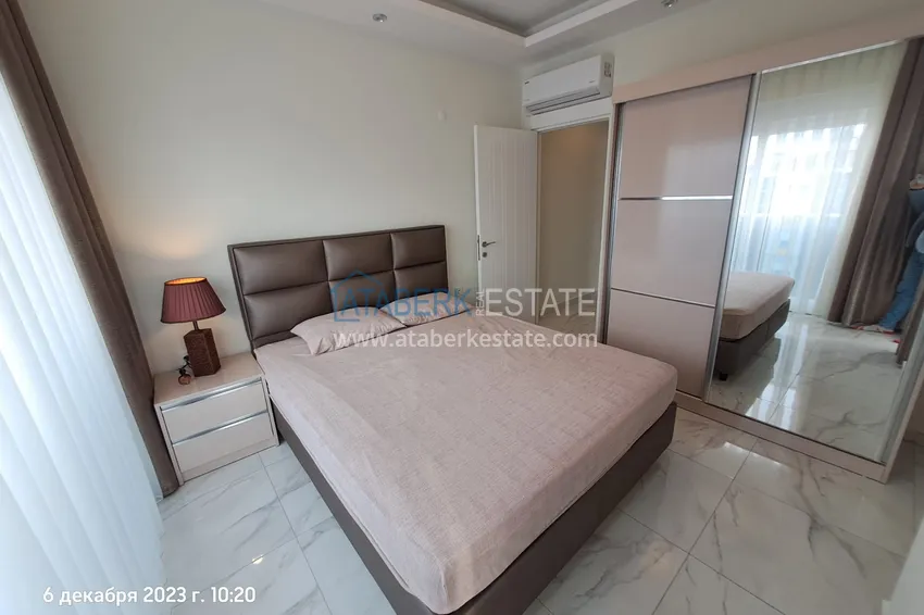 Kupuj  2+1 odwrócony duplex z widokiem na morze i góry w ultra-luksusowym kompleksie z prywatną plażą, dzielnica Kestel — Alanya 10 