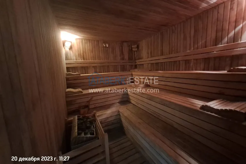 Dwupokojowy apartament z meblami, widokiem na morze i góry 250 metrów od wybrzeża — dzielnica Mahmutlar 12 