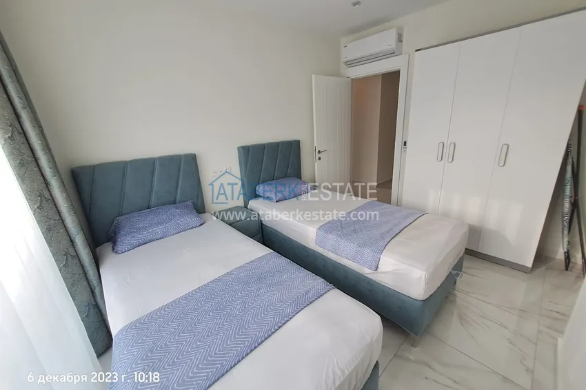 Kupuj  2+1 odwrócony duplex z widokiem na morze i góry w ultra-luksusowym kompleksie z prywatną plażą, dzielnica Kestel — Alanya 13 