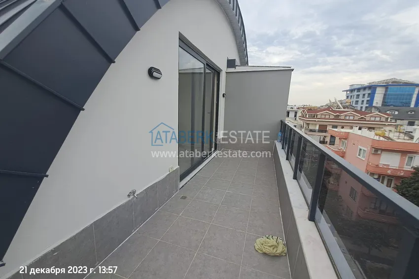 Kupuj  Dwupoziomowy penthouse w centrum Alanyi, Plaża Kleopatra 200 metrów 14 