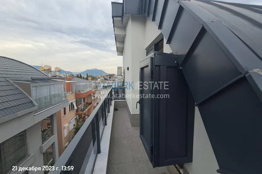 Kupuj  Dwupoziomowy penthouse w centrum Alanyi, Plaża Kleopatra 200 metrów 15 