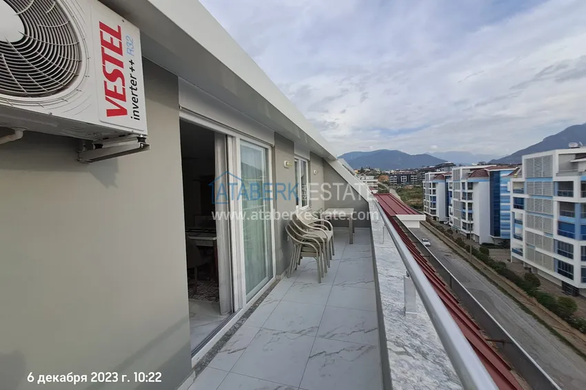 Kupuj  2+1 odwrócony duplex z widokiem na morze i góry w ultra-luksusowym kompleksie z prywatną plażą, dzielnica Kestel — Alanya 20 