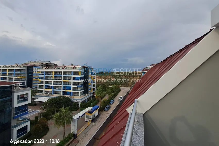 Kupuj  2+1 odwrócony duplex z widokiem na morze i góry w ultra-luksusowym kompleksie z prywatną plażą, dzielnica Kestel — Alanya 24 