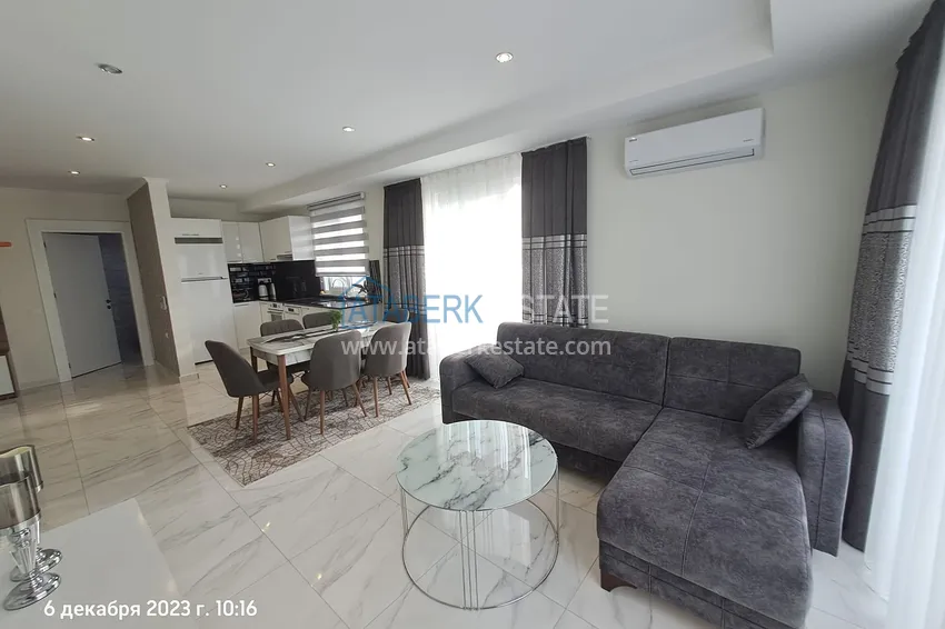 Kupuj  2+1 odwrócony duplex z widokiem na morze i góry w ultra-luksusowym kompleksie z prywatną plażą, dzielnica Kestel — Alanya 2 