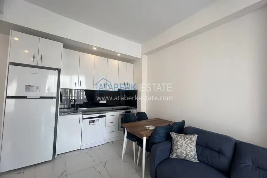 Kupuj  Apartament z jedną sypialnią z widokiem na morze w Avsallar w nowoczesnej rezydencji. Nadaje się do wynajmu krótkoterminowego  3 