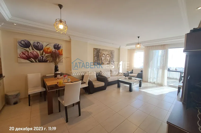 Kupuj  Dwupokojowy apartament z meblami, widokiem na morze i góry 250 metrów od wybrzeża — dzielnica Mahmutlar 3 