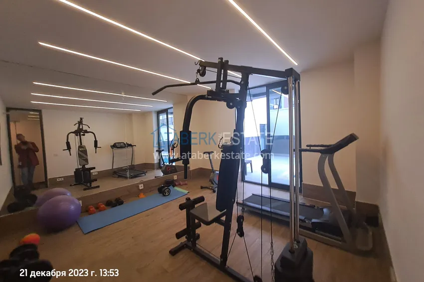 Dwupoziomowy penthouse w centrum Alanyi, Plaża Kleopatra 200 metrów 6 