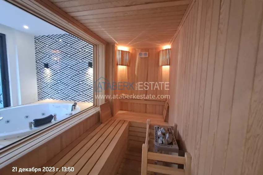 Apartament dwupoziomowy w centrum Alanyi, 200 metrów od plaży Kleopatra 7 