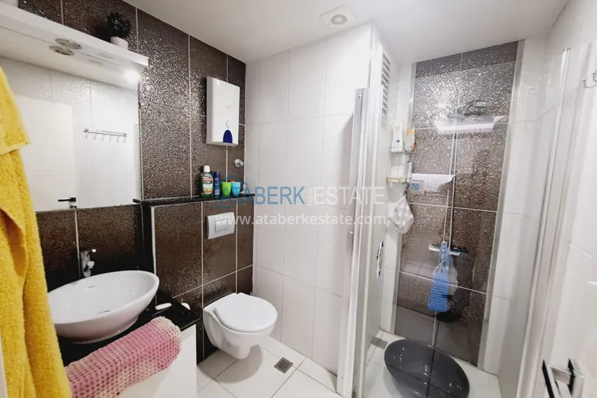 Kupuj  Apartament z jedną sypialnią z meblami i przeszklonym balkonem w Oba, Alanya 14 