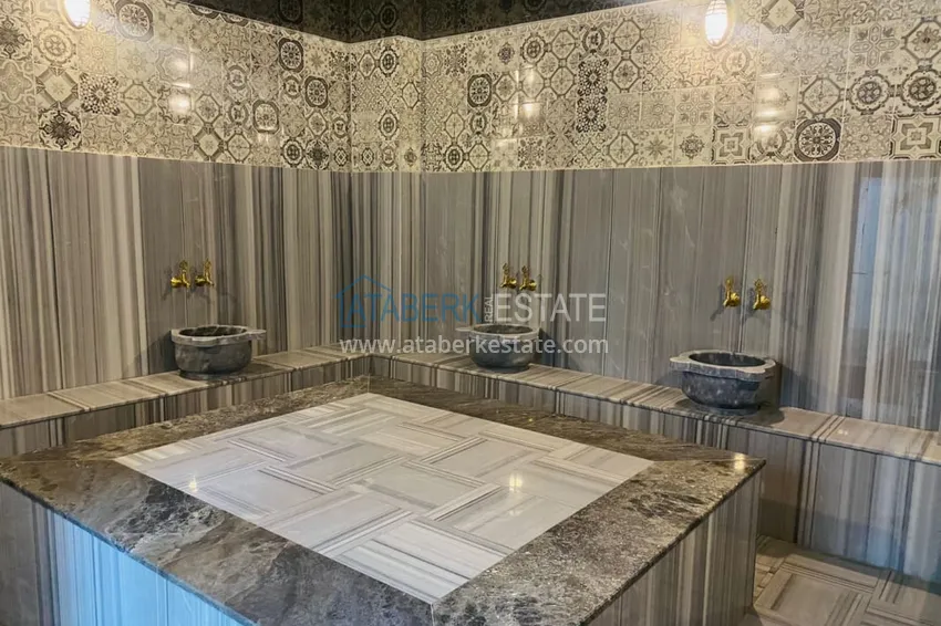 1+1 umeblowane mieszkanie w nowym kompleksie mieszkalnym, dzielnica Avsallar — Alanya. Nadaje się do wynajmu krótkoterminowego  26 